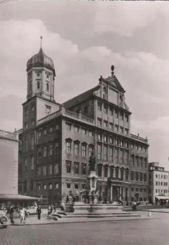 Augsburg - Rathaus und Augustusbrunnen - ca. 1965