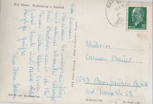 Bad Kösen - Rudelsburg