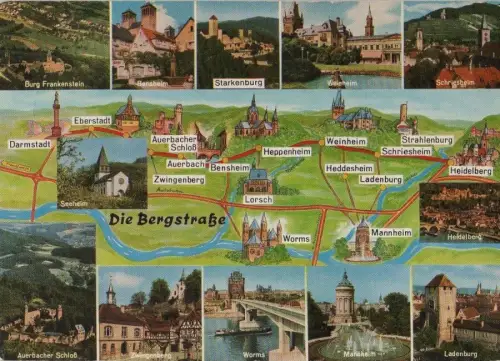 Bergstraße - u.a. Weinheim und Ladenburg - 1975