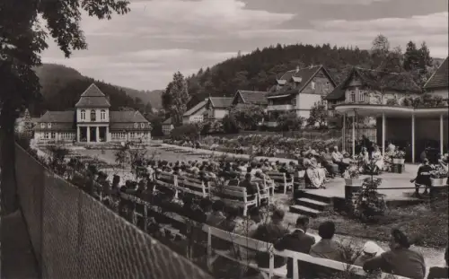 Bad Grund - Kurpark mit Badehaus - 1958