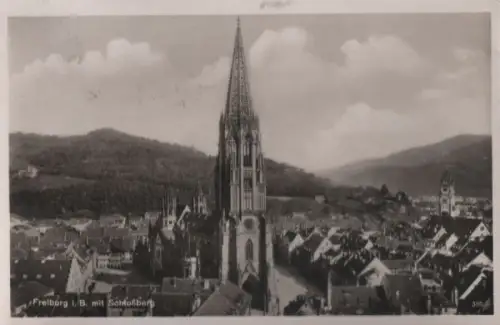 Freiburg - mit Schloßberg - 1935