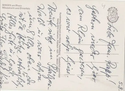 Bingen - Ehrenfels und Mäuseturm