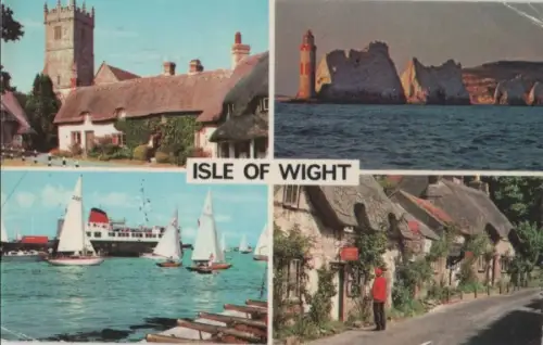 Großbritannien - Großbritannien - Isle of Wight - 4-Bilder-Karte - 1978