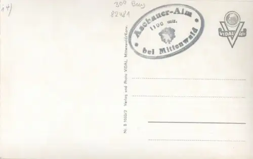 Mittenwald - Aschaueralm