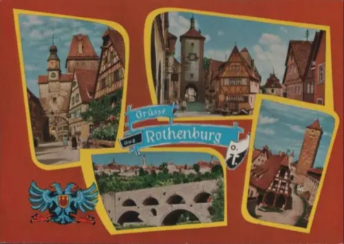 Rothenburg - u.a. Doppelbrücke - 1972
