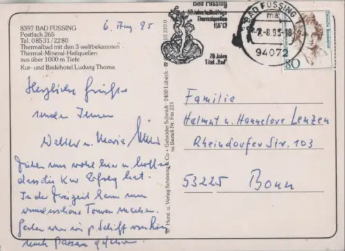 Bad Füssing - Badehotel Ludwig Thoma