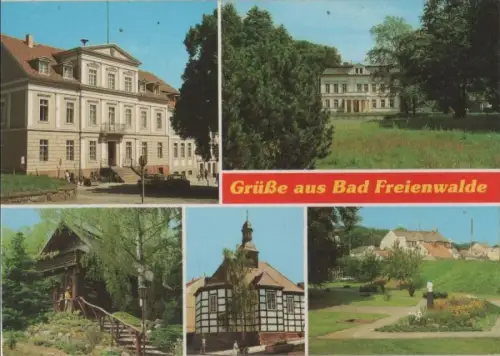Bad Freienwalde - u.a. Albert-Schweitzer-Platz - ca. 1985