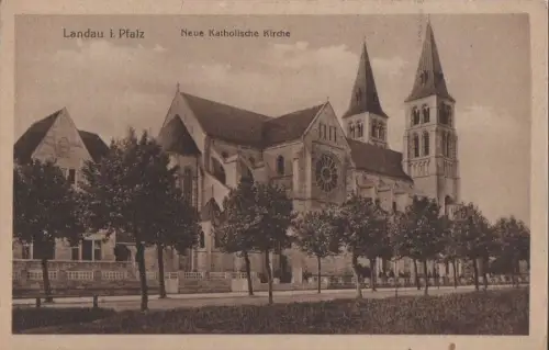 Landau - Neue katholische Kirche - 1920