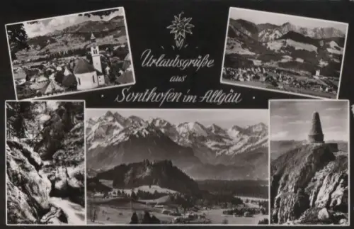 Sonthofen - 5 Teilbilder - 1956