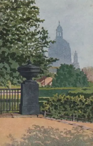 Dresden - Frauenkirche vom Japanischen Palais - 1929