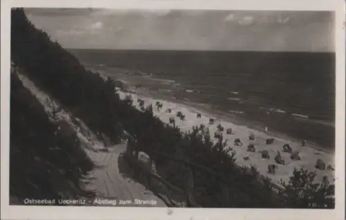 Ückeritz - Abstieg zum Strande - 1952