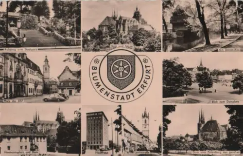 Erfurt - u.a. Hermannsplatz und Dom - ca. 1960