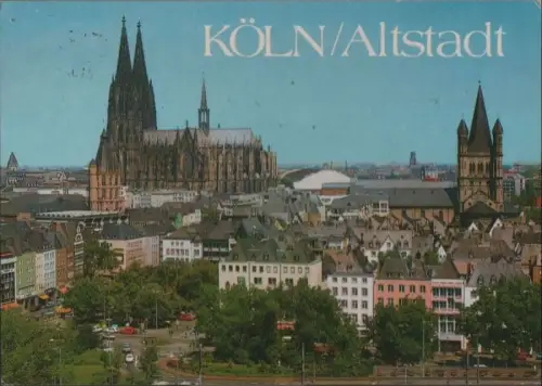 Köln - Heumarkt mit Dom - 1987
