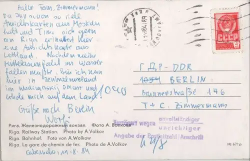 Lettland - Riga - Lettland - Bahnhof