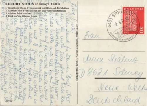 Schweiz - Stoos (OT von Morschach) - Schweiz - 4 Bilder