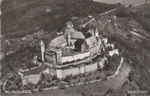 Veste Coburg - Fliegeraufnahme - ca. 1955