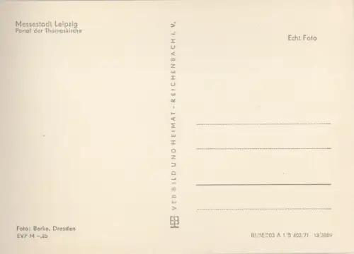 Leipzig - Portal der Thomaskirche