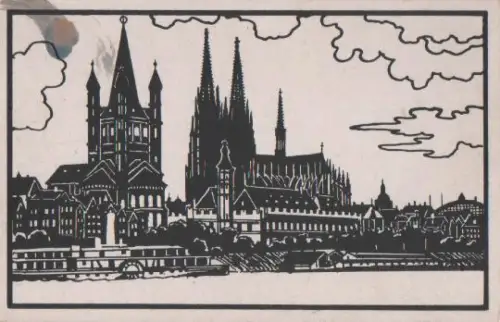 Köln - Dom, St. Martin u. Stapelhaus - 1920