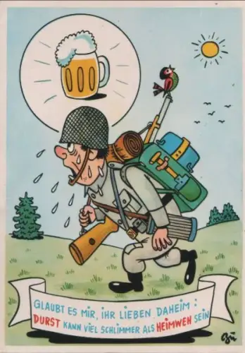 Durst schlimmer als Heimweh