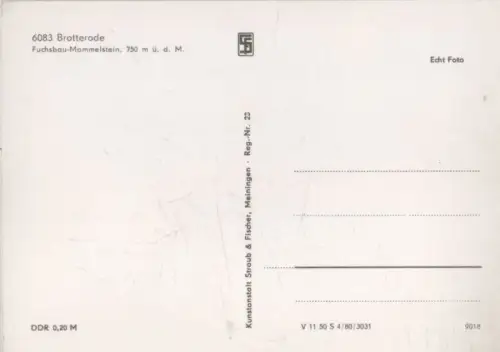 Brotterode - Fuchsbau-Mommelstein