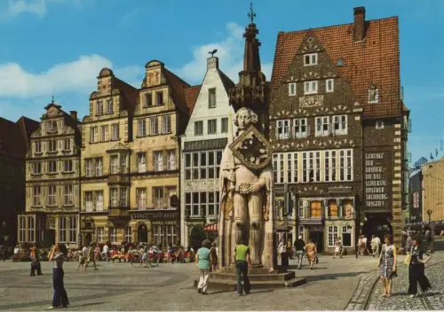 Ense-Bremen - Marktplatz mit Roland