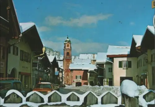 Mittenwald - Ortsansicht mit Pfarrkirche