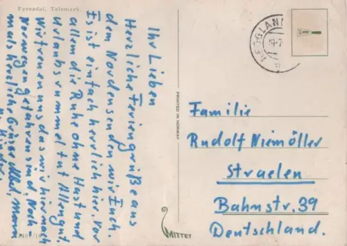 Norwegen - Fyresdal - Norwegen - Telemark