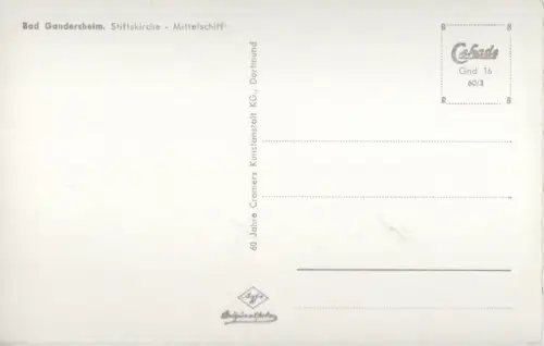 Bad Gandersheim - Stiftskirche, Mittelschiff