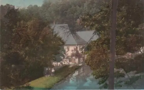 Waldenburg, Glänzelmühle im Park Grünfeld - ca. 1925