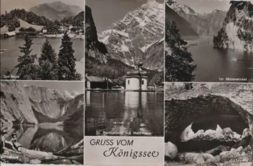 Königssee - u.a. St. Bartholomä - ca. 1960