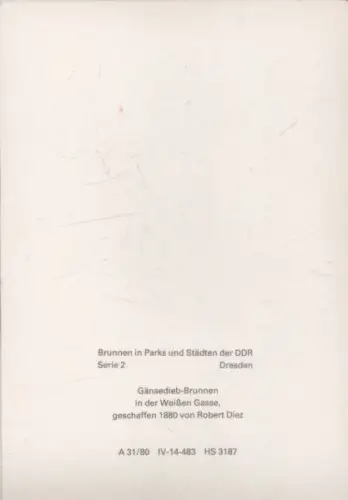 Dresden - Gänsedieb-Brunnen