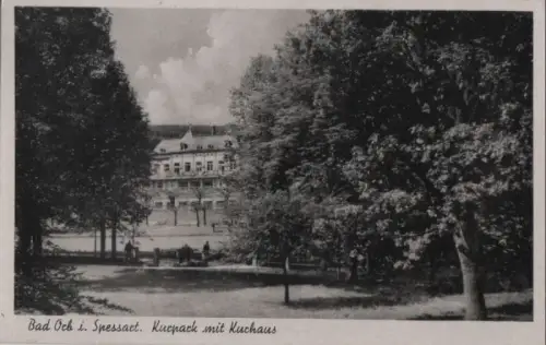 Bad Orb - Kurpark mit Kurhaus - 1944