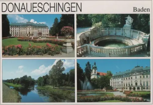 Donaueschingen - 4 Teilbilder - ca. 1995