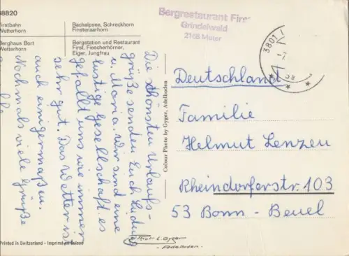 Schweiz - Grindelwald - Schweiz - First