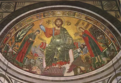 Italien - Florenz - Firenze - Italien - Basilica, Mosaico