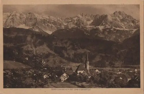 Garmisch-Partenkirchen - mit Dreitorspitze - ca. 1935