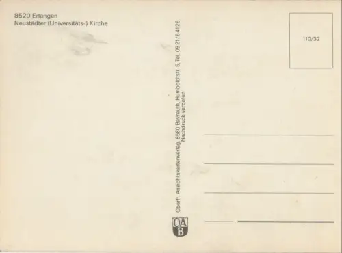 Erlangen - Neustädter Kirche