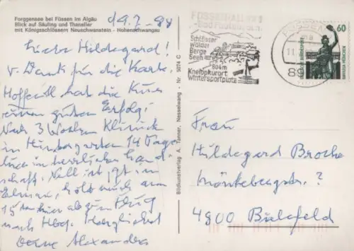 Forggensee - Blick auf Säuling