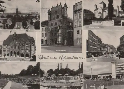 Hildesheim - u.a. Blick vom Berghölzchen - 1961