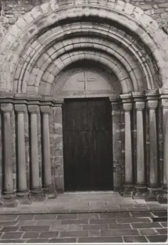 Bürgel-Thalbürgel - Klosterkirche, Säulenportal - 1984