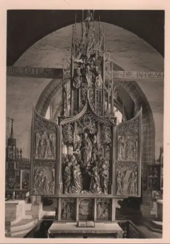 Creglingen - Herrgottskirche, Marienaltar - ca. 1955