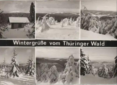 Thüringer Wald - Wintergrüße - ca. 1980