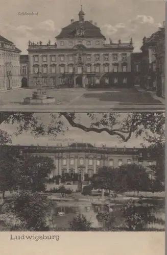 Ludwigsburg - Schlosshof, Schlossgarten - ca. 1930