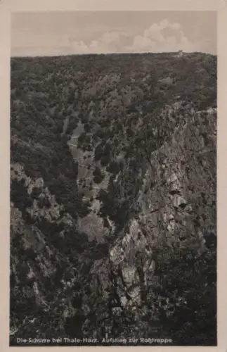 Thale - Schurre und Aufstieg zur Roßtrappe - 1956