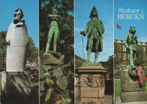Norwegen - Bergen - Norwegen - Statuen