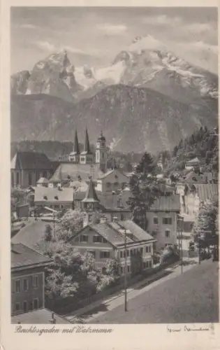 Berchtesgaden mit Watzmann - ca. 1955