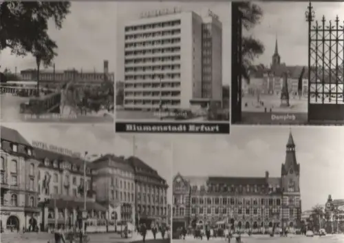 Erfurt - u.a. Blick vom Stadtpark - 1975