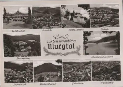 Murgtal - u.a. Schloß Rastatt - 1966