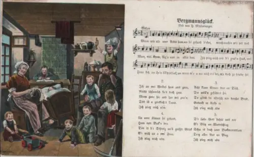 Liedkarte Bergmannsglück