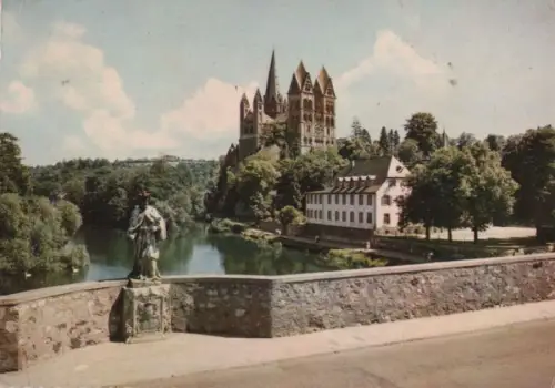 Limburg - Nepomuk auf der Lahnbrücke - ca. 1965